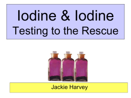 Iodine to the Rescue