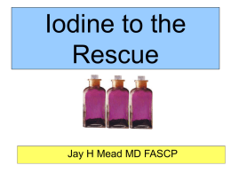 Iodine to the Rescue