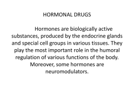 THEME: HORMONAL DRUGS