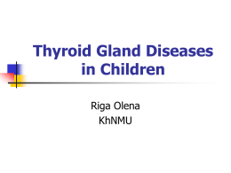 Thyroid Gland Diseases