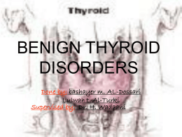 16- BENIGN_THYROID_DISORDERS_(lecture)