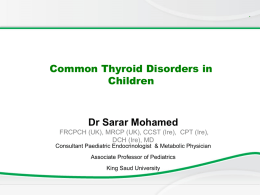 students THYROID DISEASES lecture