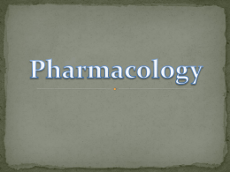 Pharmacology Pharmacy Aide