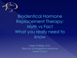 NATURAL HORMONE REPLACEMENT THERAPY