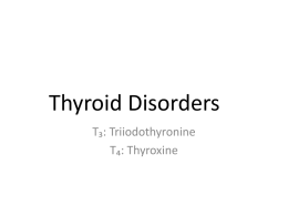 Thyroid Disordersx