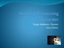 Sensory Integration Powerpoint (PPTX)