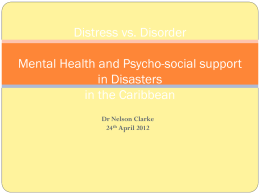 Chapter 8 - Distress vs Disorder