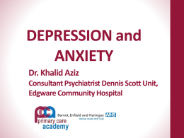 Presentation on Depression and Anxiety