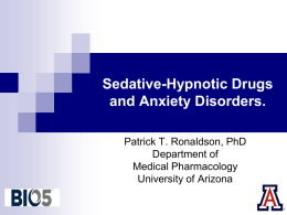 Sedative-Hypnotic Drugs and Anxiety Disorders.