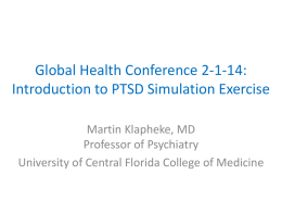 PTSD Simulation - UCF College of Medicine