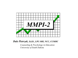 MMPI-2 Overview and Interpretation