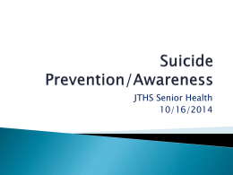 Suicide Prevention/Awareness