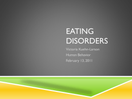 Eating Disorders - Victoria Kuehn