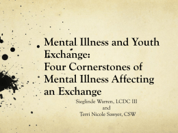 Mental Illness and Youth Exchange: Four Cornerstones of