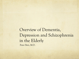 The DSM-5: How we cured ‘dementia’, but Depression is Here
