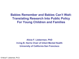 Babies Remember and Babies Can’t Wait: Translating