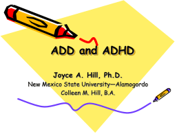 ADHD - Web.NMSU.Edu Web Publishing Services