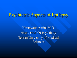 Emotional Concomitants of Epilepsy