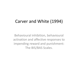 Carver and White (1994)