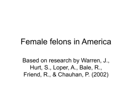 Female felons in America