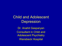 C&A depression Dr Anahit Gasparyan