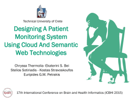 Designing A Patient Monitoring System Using Cloud And Semantic