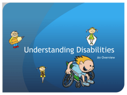 Understanding Disabilities