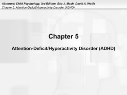 Chapter 5 Attention-Deficit/Hyperactivity Disorder (ADHD)