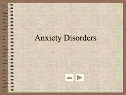 Anxiety Disorders - People Server at UNCW