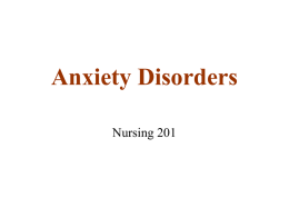 AnxietyDisorders