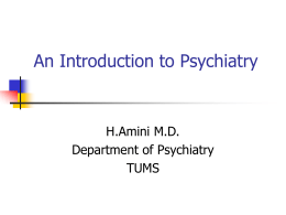 An Introduction to Psychiatry