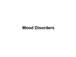 a severe mood disorder characterized by major depressive