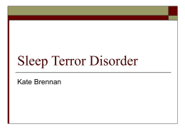 Sleep Terror Disorder