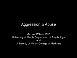 22 Aggression & Abuse -- Wilson 2006
