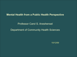 Mental disorder - UCLA Fielding School of Public Health