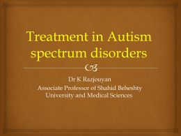 Treatment of autism