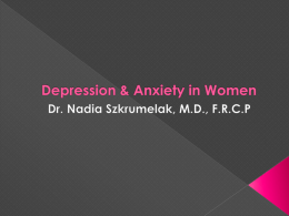 Depression & Anxiety in Women