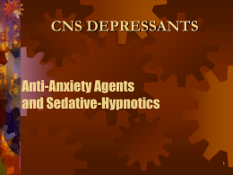 CNS 2 anxiolytics