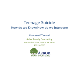 Suicide warning signs in depressed teens