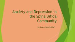 Anxiety and Depression in the Spina Bifida Community