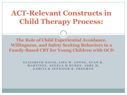 ACT-Relevant Constructs in Child Therapy Process