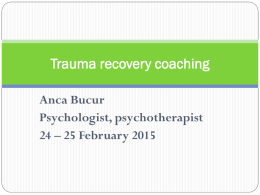Trauma coaching-Trainer Anca Bucur