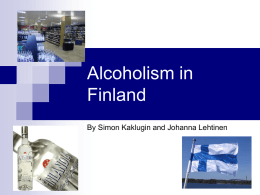 Alcoholism in Finland