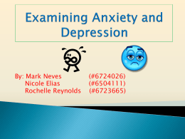 A Look At Anxiety and Depression - Inclusive Special Education Wiki