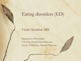 Eating disorders (ED)