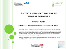 Anxiety and alcohol use in bipolar disorder