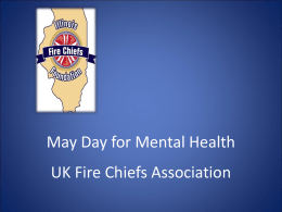 May Day for Mental Health - Chief Fire Officers Association