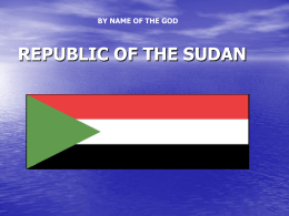 Republic of the Sudan - Northern Africa-Middle East