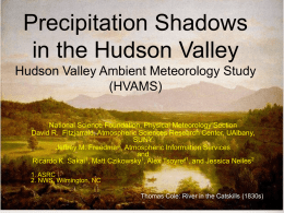 Precipitation Shadows in the Hudson Valley