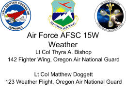 Air Force AFSC 15W Weather
